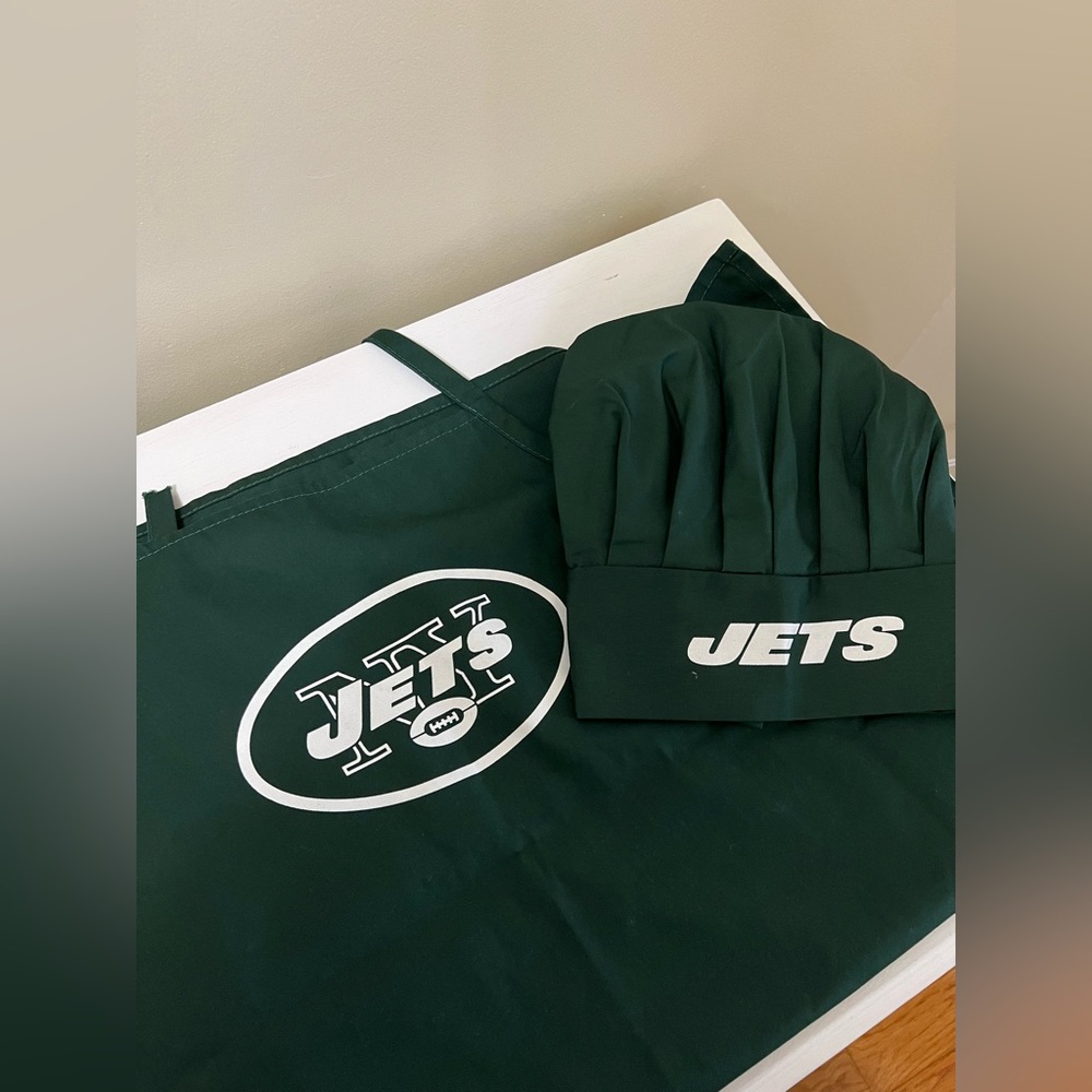 NFL NY Jets Apron and Chef Hat Combo